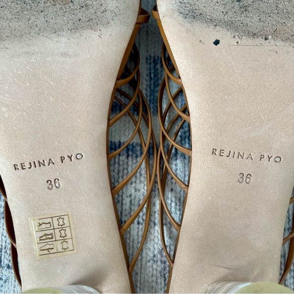 Regina Pyo Zoe Brown Leather Lucite Strappy Sandals Heels Size 36 - Picture 10 of 11